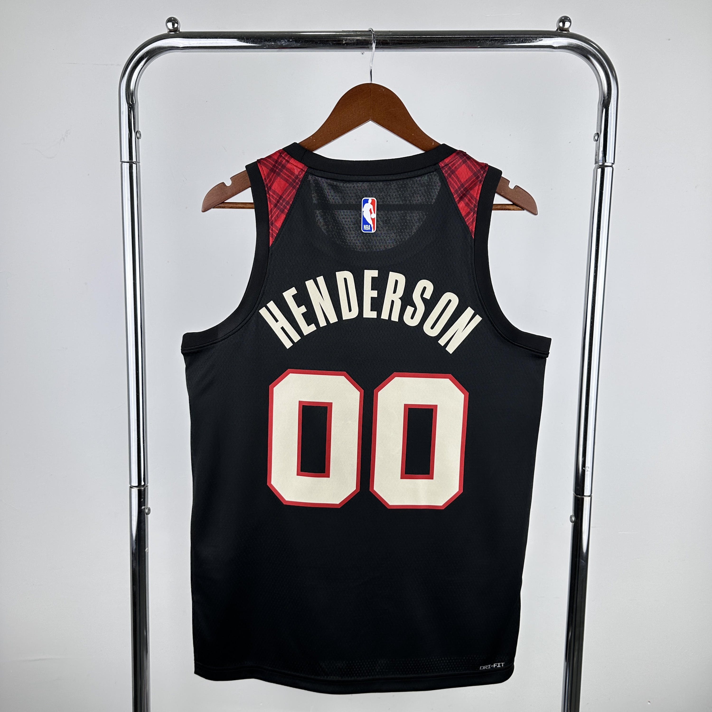 Men Portland Trail Blazers #00 Henderson Black City Edition Nike 2024 NBA Jersey->sacramento kings->NBA Jersey